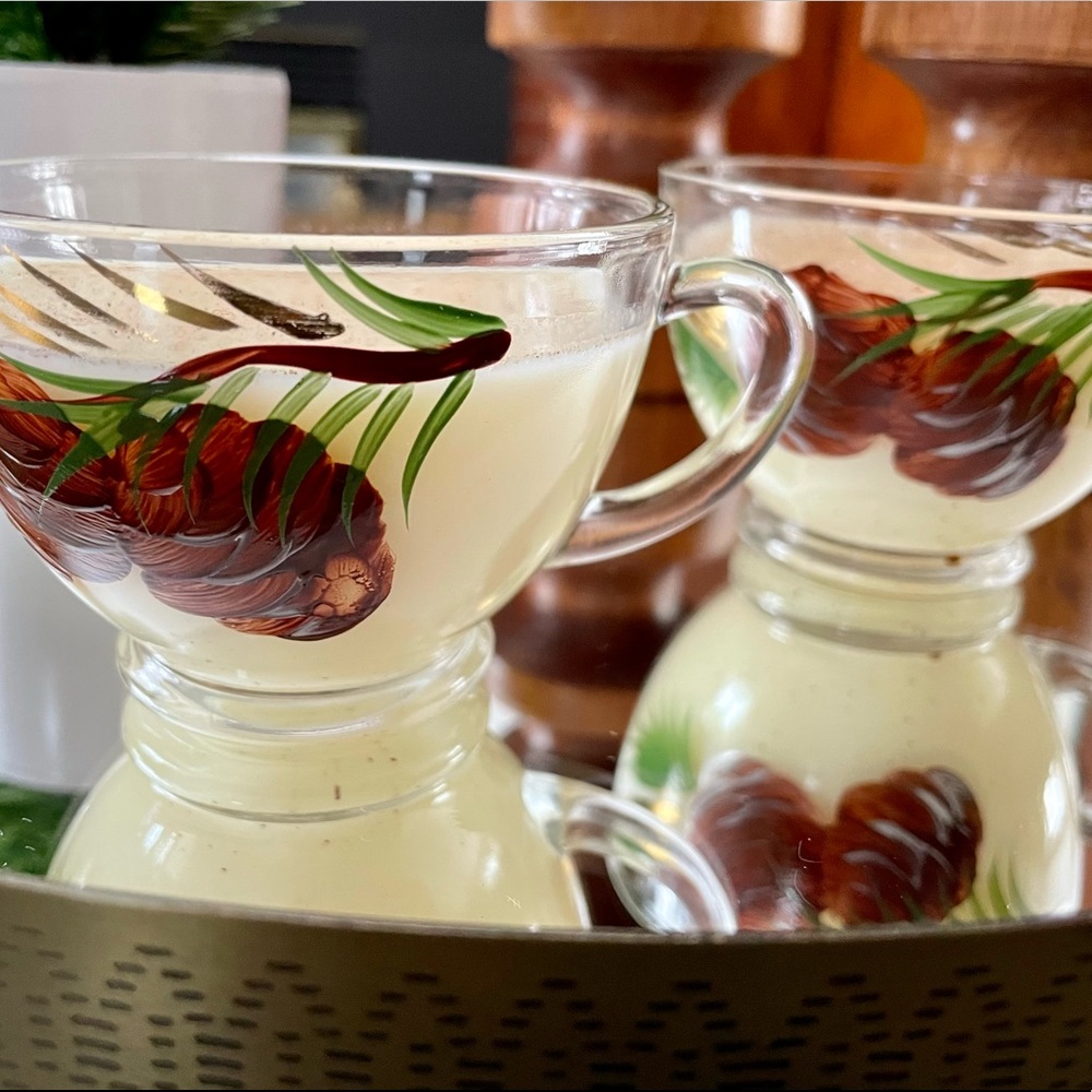 Vintage Hand Painted Pinecone Drinkware